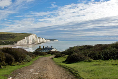 Cuckmere Valley, South Downs Way, East Sussex, England