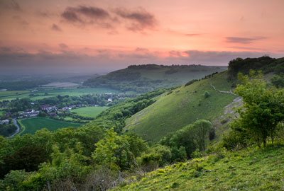 South Downs Way, Fulking, West Sussex, England